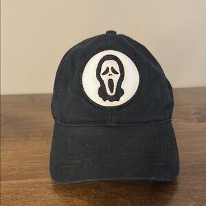 Black Cap with Scream Patch